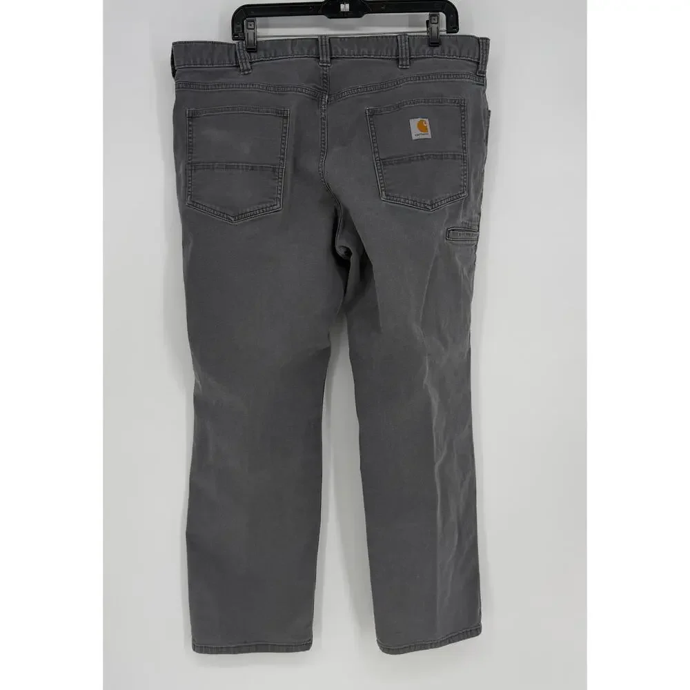 Carhartt‎ Cargo Pants Mens 40X30 (38x28 ACTUAL) Gray Relaxed Fit Workwear
